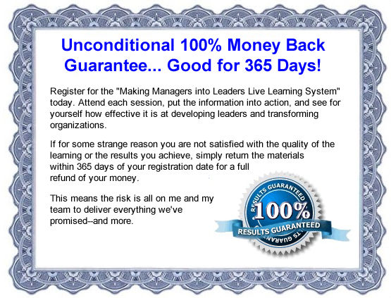 100% - 365 Day Money Back Guarantee